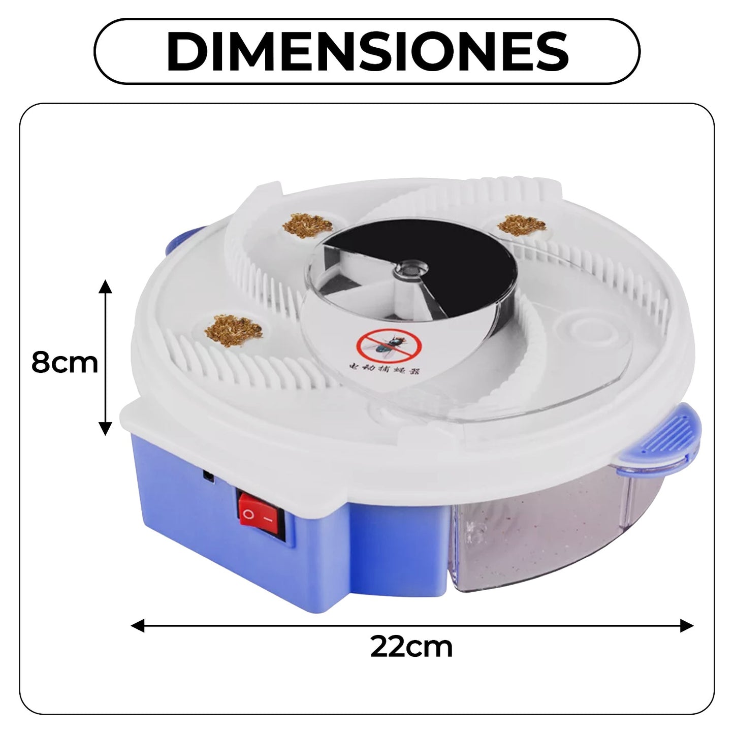 Trampa de Moscas Giratoria 🚫🐝