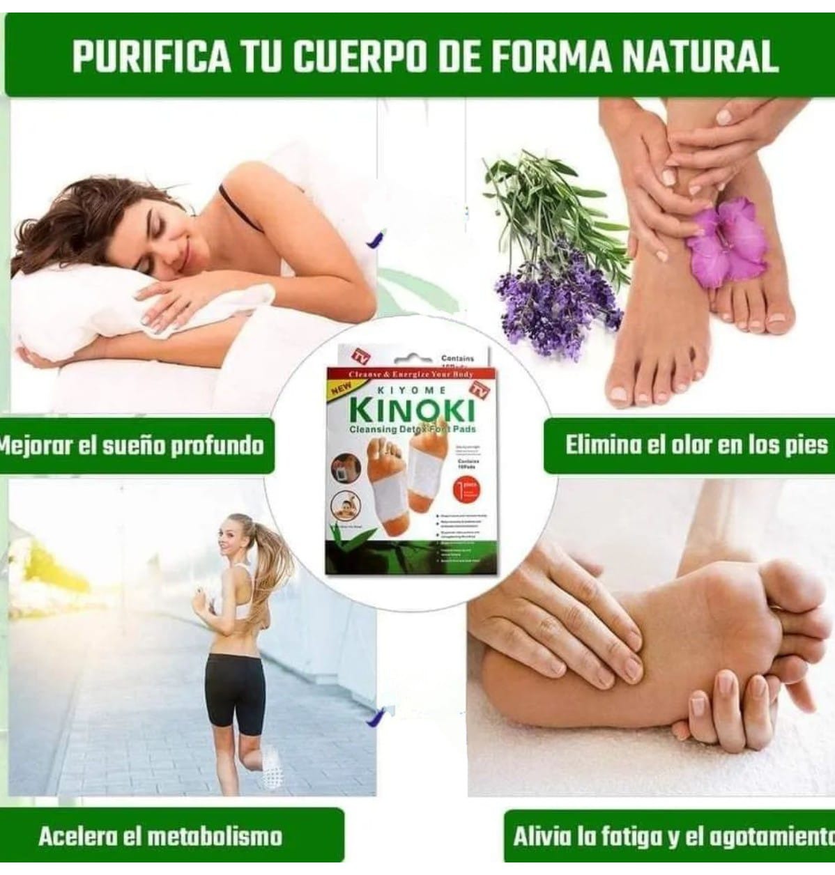 Kinoki Almohadillas Detox 🌿 🦶✨